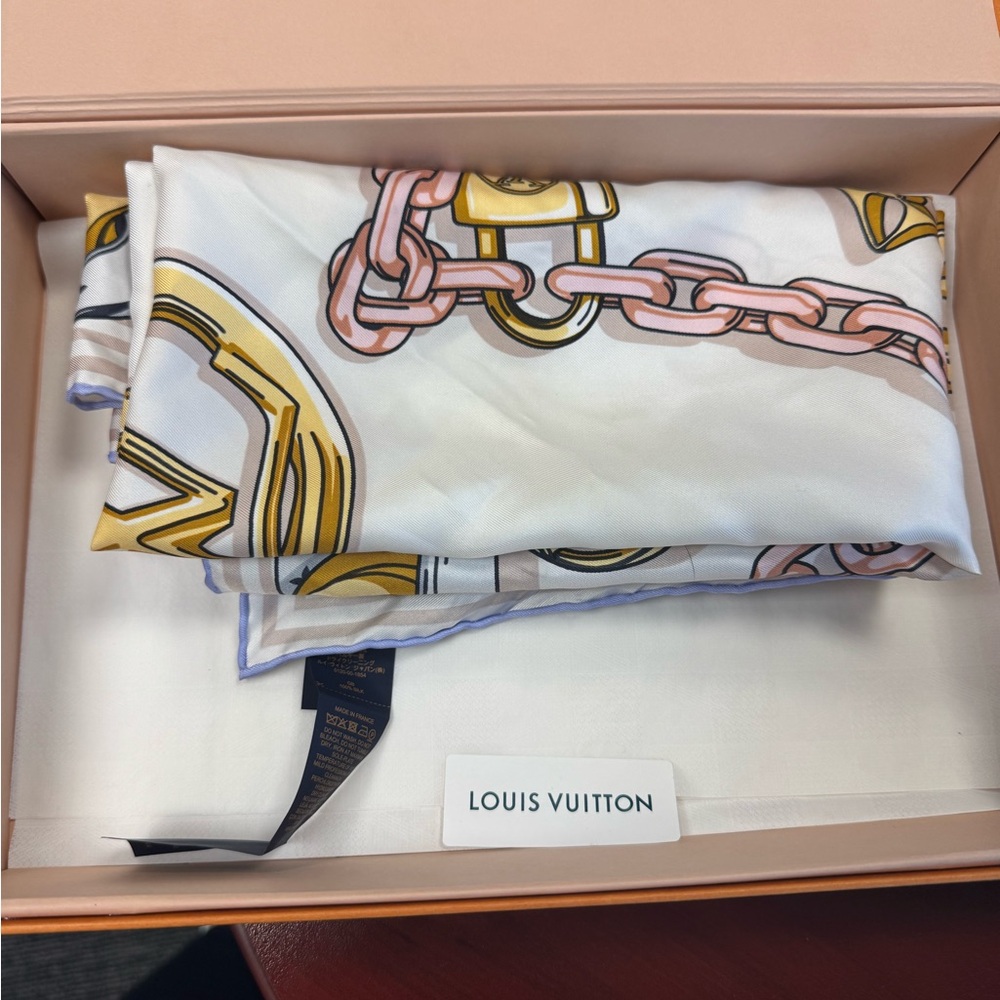 Louis Vuitton Monogram Square 90 Silk Scarf